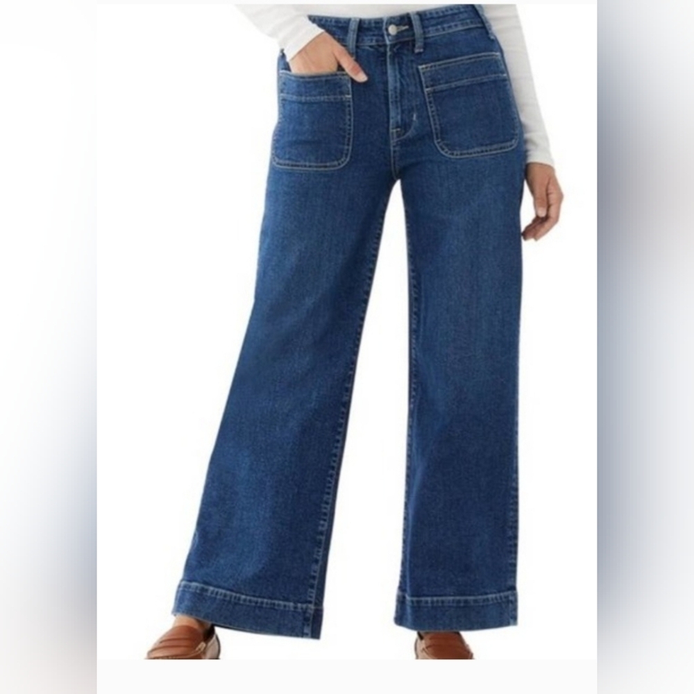 Free Assembly Jeans Retro Flare Dark Wash Sz 12